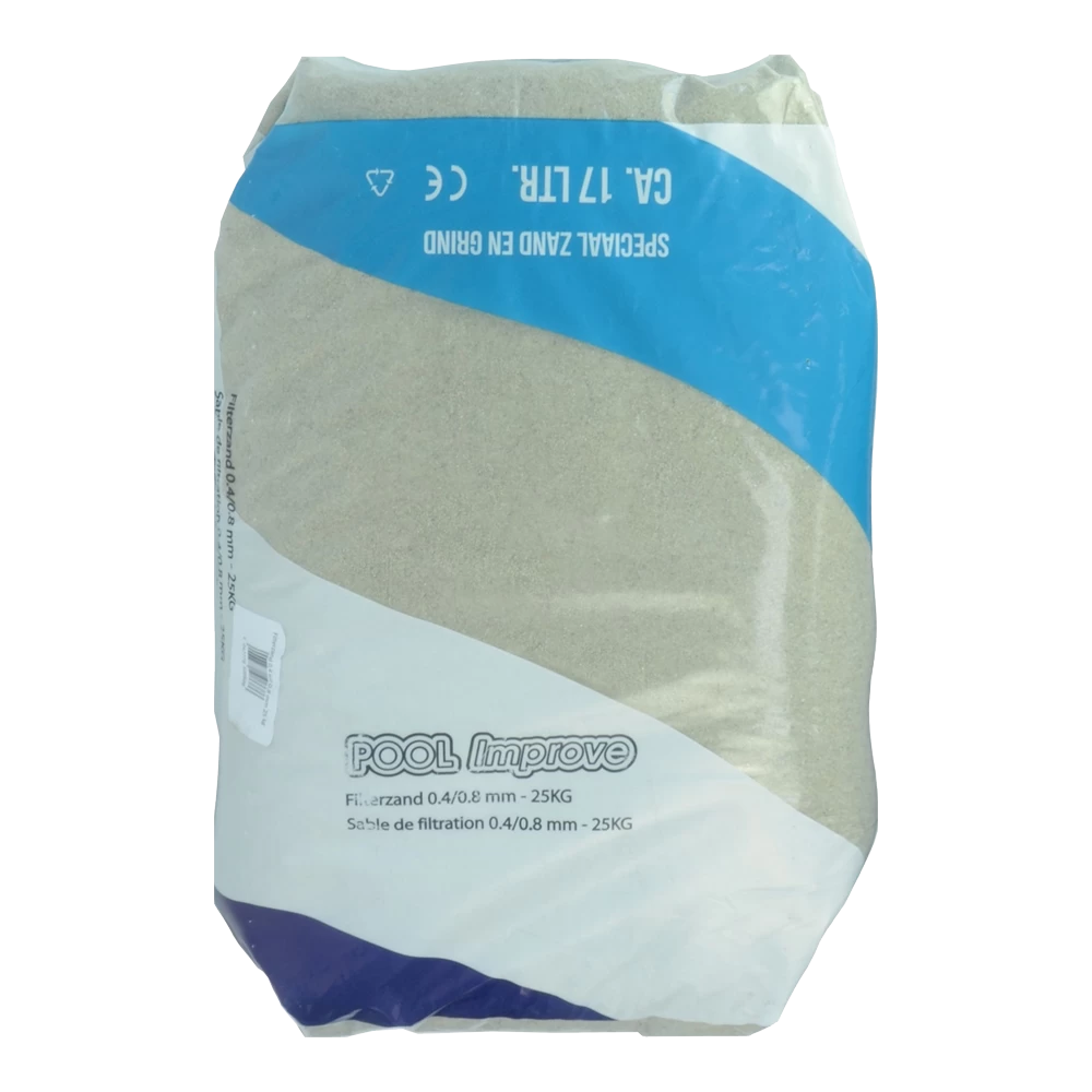 Pool Improve Filterzand 0,4 Tot 0,8 Mm - 25kg
