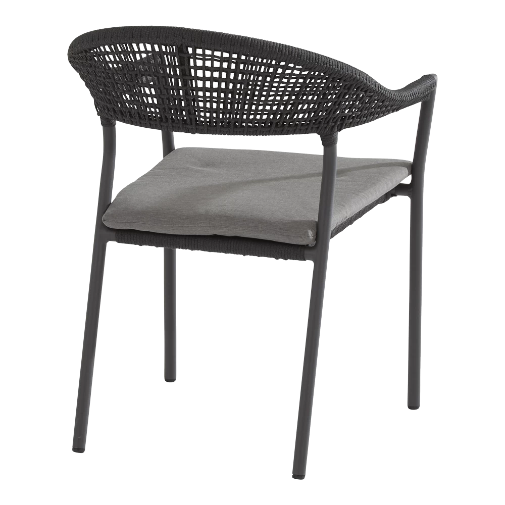 Sienna Dining Stoel - Grijs - Incl. Kussen 3 Sienna Dining Stoel - Grijs - Incl. Kussen - Afbeelding 3