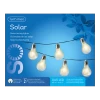 Lumineo Solar Feestverlichting Lichtsnoer - 450cm - 50 LED Lampen - Warm Wit