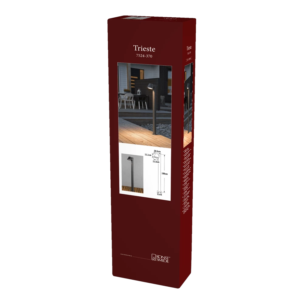 Konstsmide Trieste 230V Staande Buitenlamp 1-lichts 100cm, GU10 Max 35W - Afbeelding 3