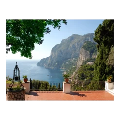 Tuinposter Mediterraans Terras - L - 120x90cm