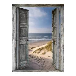 Tuinposter Stranddeur - L - 90x120cm