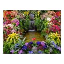 Tuinposter Watertrappetje - L - 120x90cm