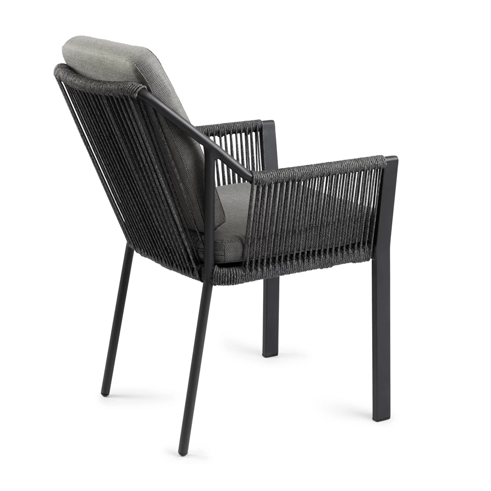 Tuinstoel Liv - Dining Stoel - Charcoal 2 Tuinstoel Liv - Dining Stoel - Charcoal - Afbeelding 2