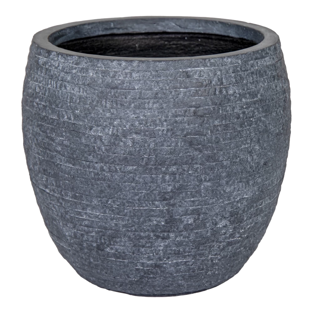 Bloempot Utah Bullet - D23 X H20.5 - Donkergrijs 1 Bloempot Utah Bullet - D23 X H20.5 - Donkergrijs