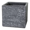 Plantenbak Utah Cubi - L27.5 X B27.5 X H28cm - Donkergrijs