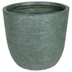 Bloempot Utah Egg Cypress Wash - D27 X H26cm - Groen