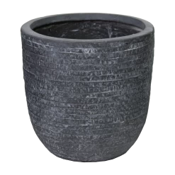 Bloempot Utah Egg - D45 X H43cm - Donkergrijs