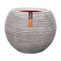 Capi Bloempot Hoog Nature Rib NL - D40 X H32cm - Ivoor