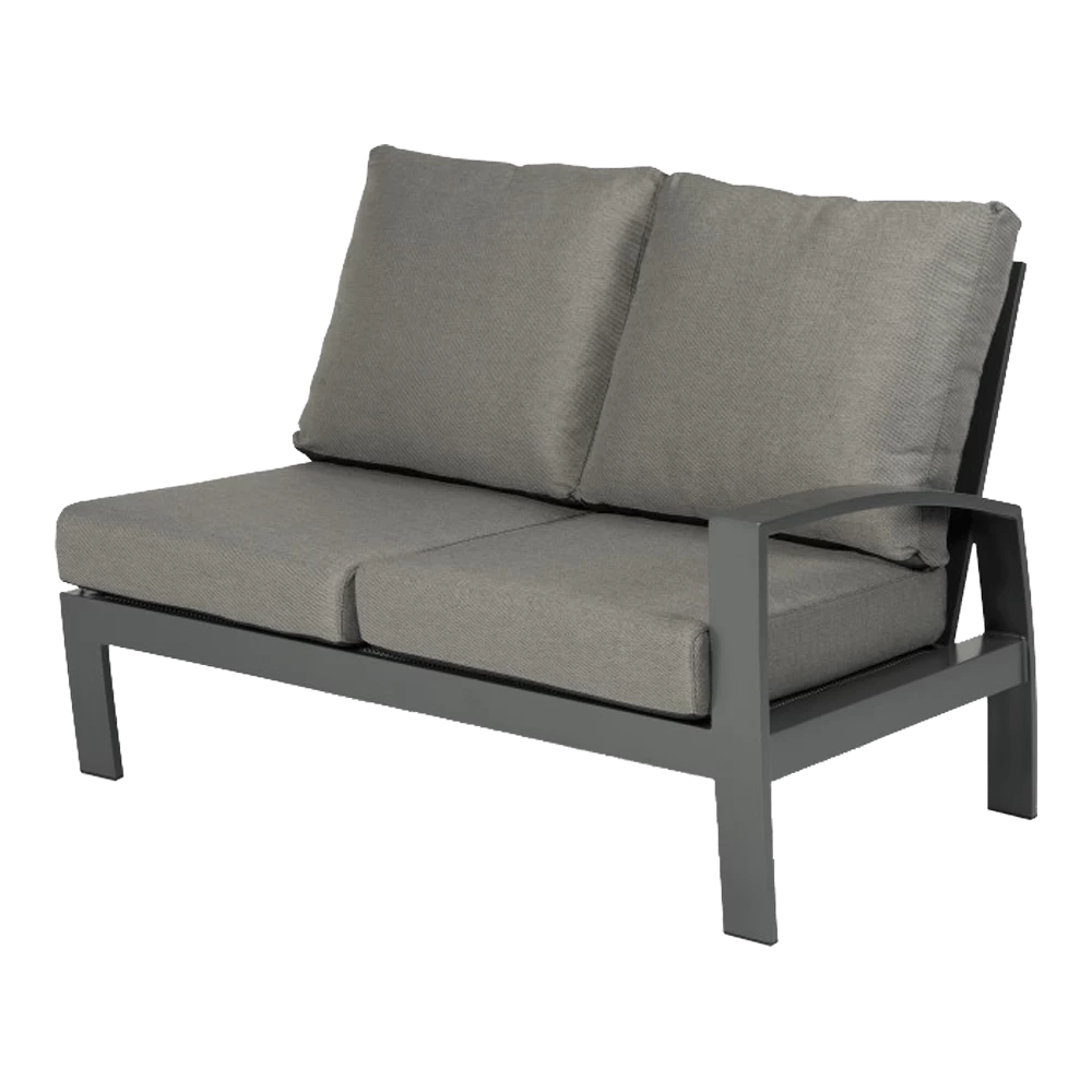 Valencia Lounge 2-zits Links - Charcoal 1 Valencia Lounge 2-zits Links - Charcoal