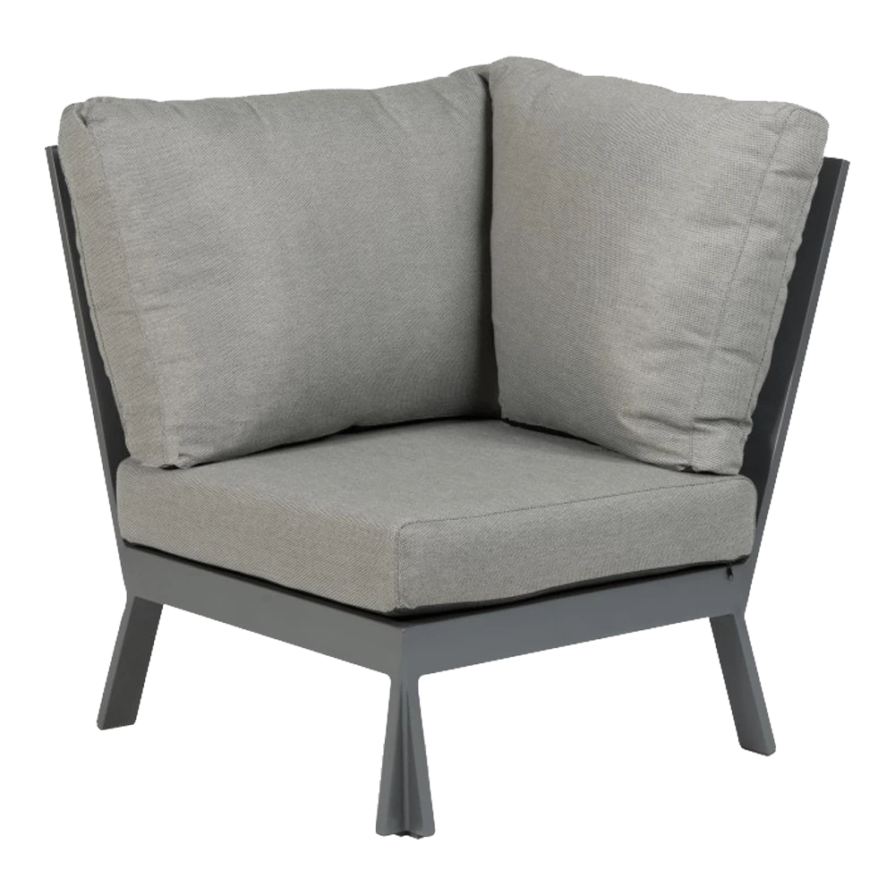 Valencia Lounge Smalle Hoek - Charcoal 1 Valencia Lounge Smalle Hoek - Charcoal