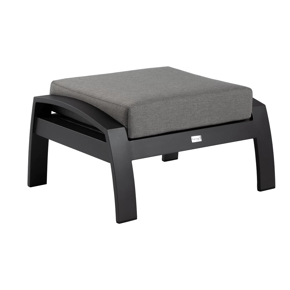 Valencia Lounge Voetenbank - Charcoal 1 Valencia Lounge Voetenbank - Charcoal