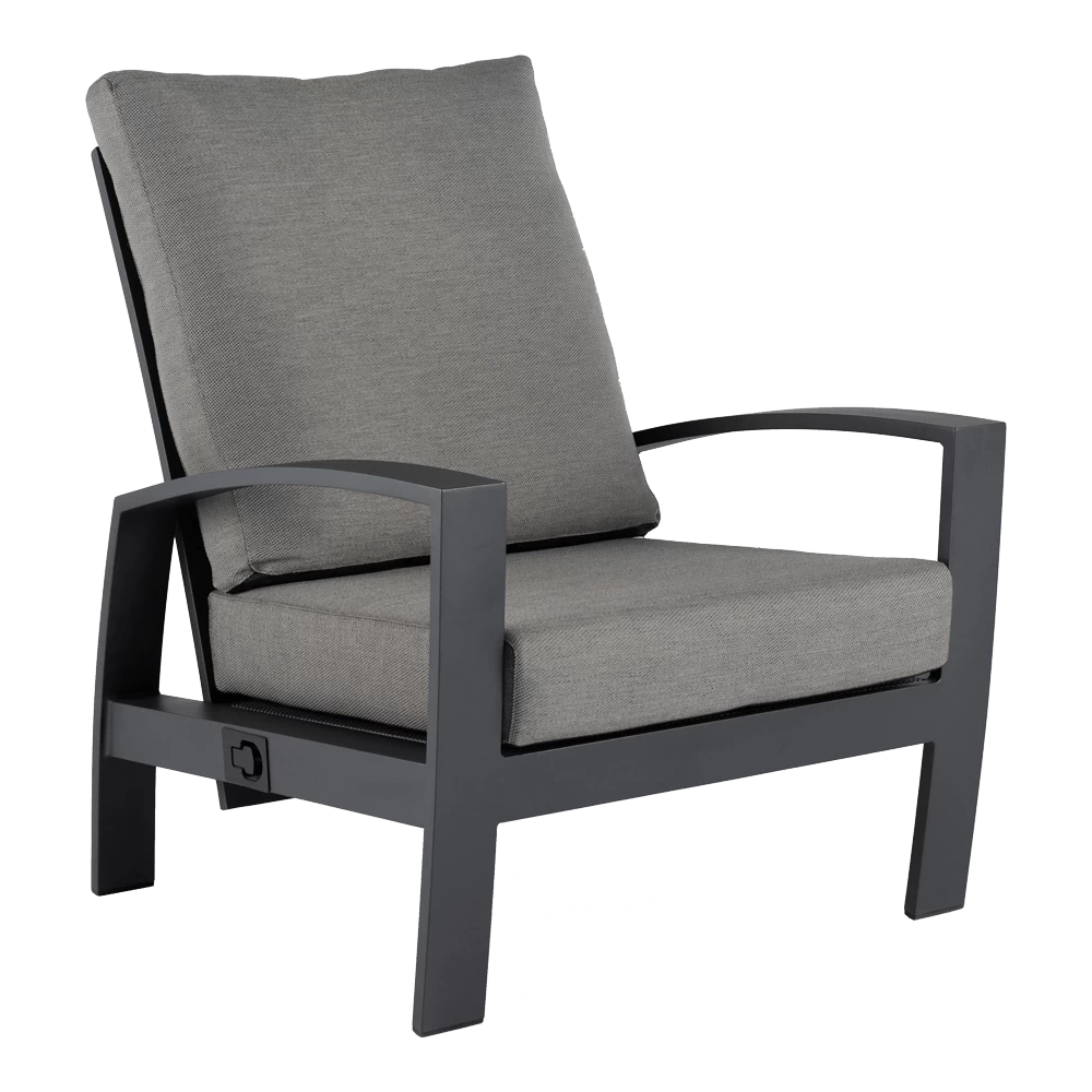 Valencia Loungestoel - Charcoal 1 Valencia Loungestoel - Charcoal