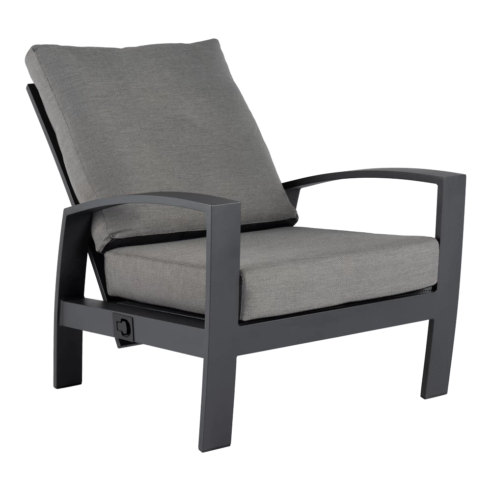 Valencia Loungestoel - Charcoal 2 Valencia Loungestoel - Charcoal - Afbeelding 2