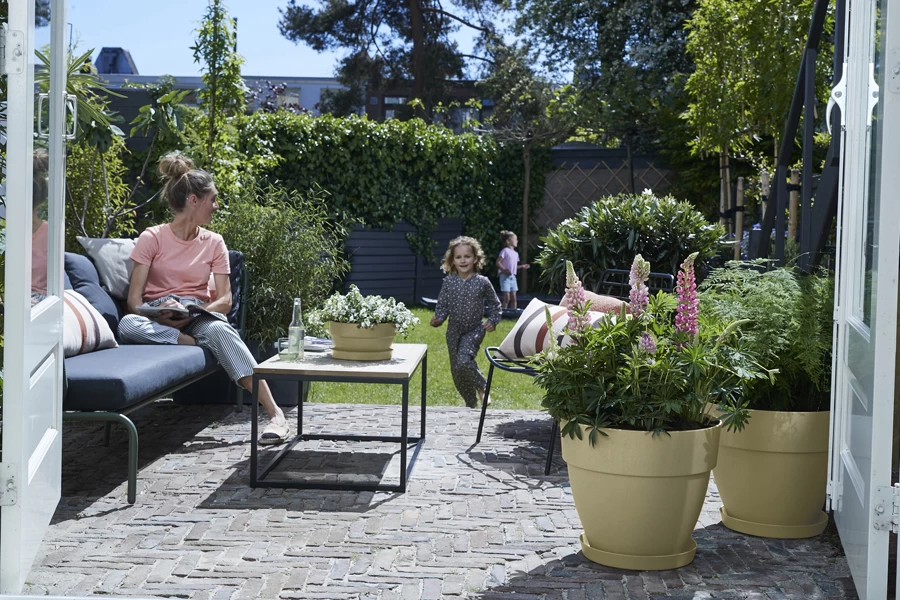 Bloempot Elho Vibia Campana Rond 40cm - Saliegroen 3 Bloempot Elho Vibia Campana Rond 40cm - Saliegroen - Afbeelding 3