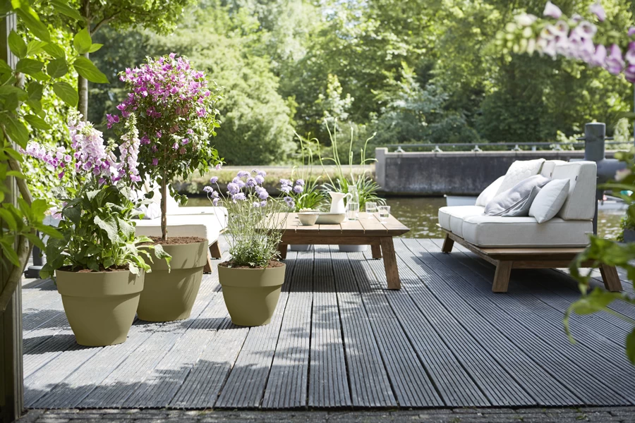 Bloempot Elho Vibia Campana Rond 40cm - Saliegroen 4 Bloempot Elho Vibia Campana Rond 40cm - Saliegroen - Afbeelding 4