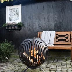 Vuurbal Met Strepen - D60cm - Fancy Flames -Tuin Verkoop vuurbal met strepen d60cm fancy flames 3